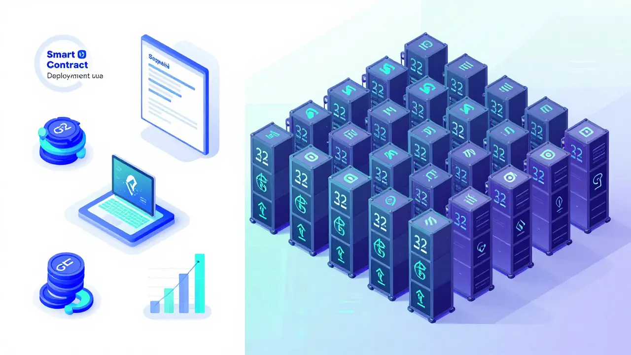 Sepolia smart contract deployment vs Holesky staking validator cluster