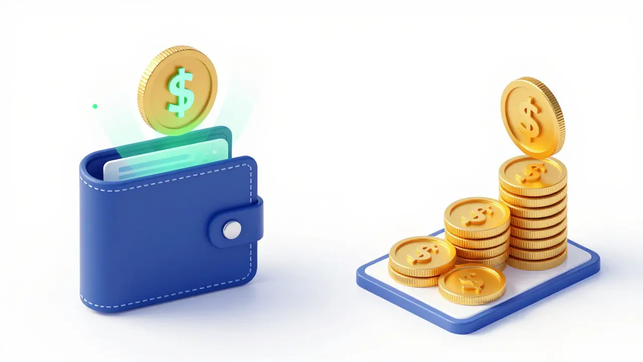 Conceptual illustration showing the two-step process of income tax and capital gains