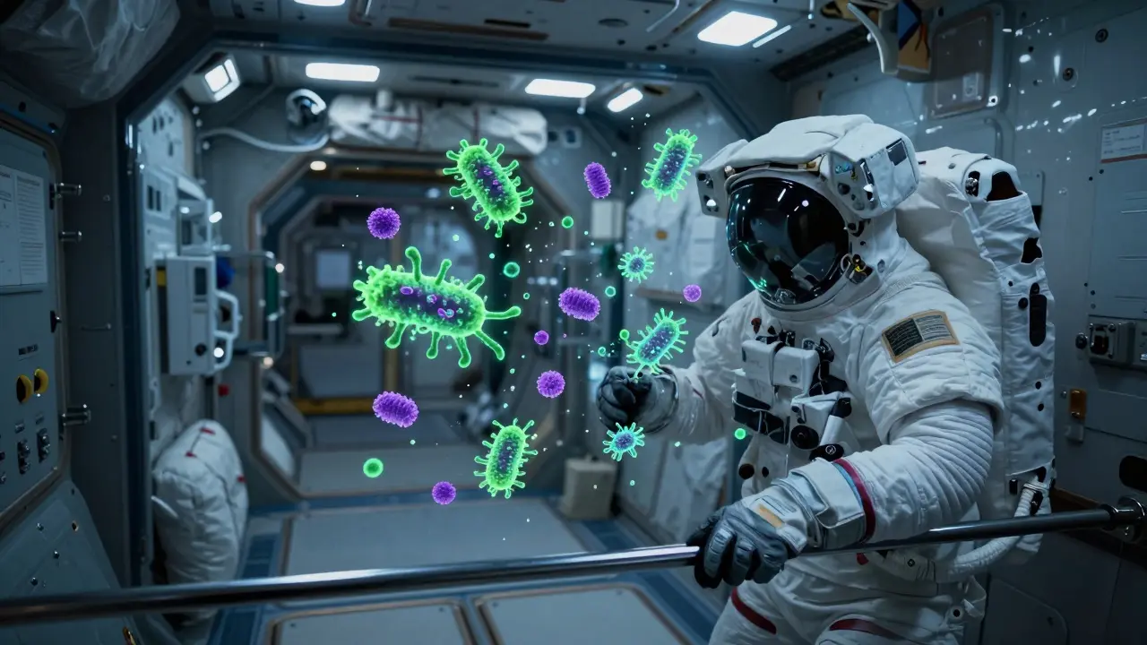 Antimicrobial Materials for Space Cabin Hygiene: Keeping Crews Safe on Long Missions