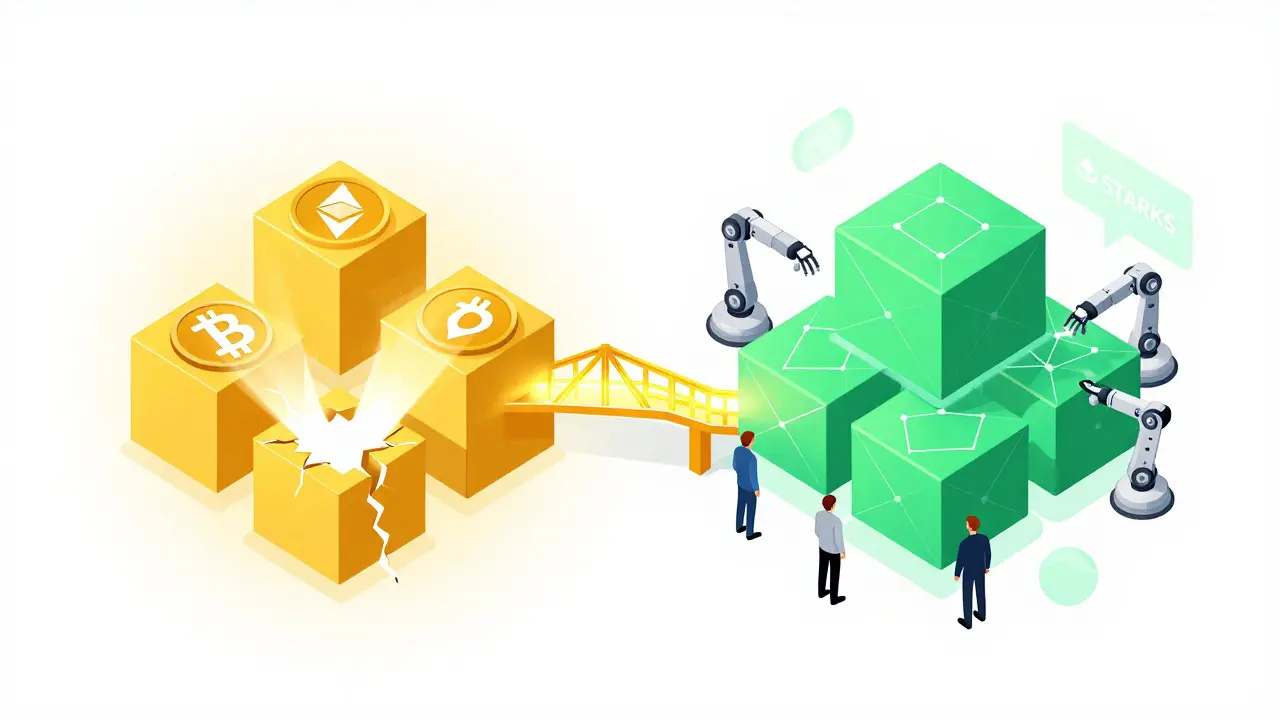 Blockchain network transitioning from vulnerable blocks to post-quantum secure structures