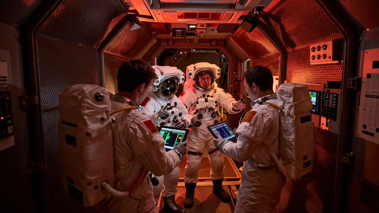 Astronauts sheltering in ISS safe haven during radiation alert