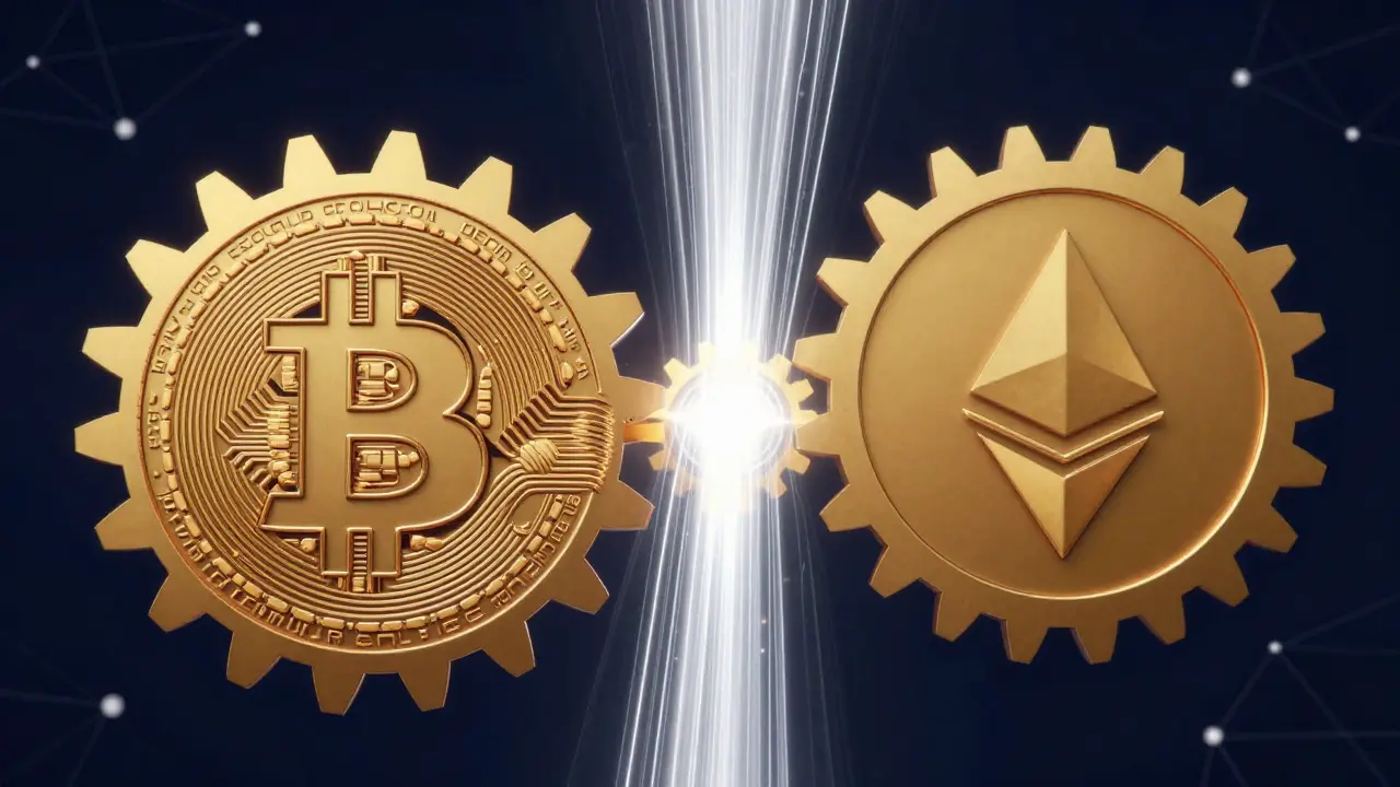 Golden gears interlocking for seamless asset transfer