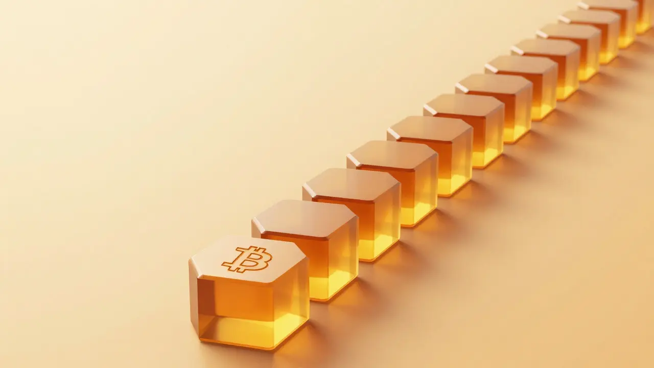 Amber blockchain blocks stacking up to secure a transaction in probabilistic model