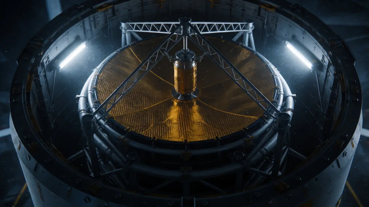 Deployable Antennas for Satellites: Stowage and In-Orbit Deployment