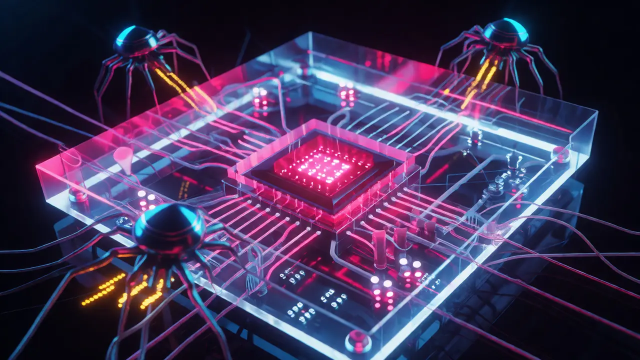 Digital drones stealing data streams from a computer motherboard