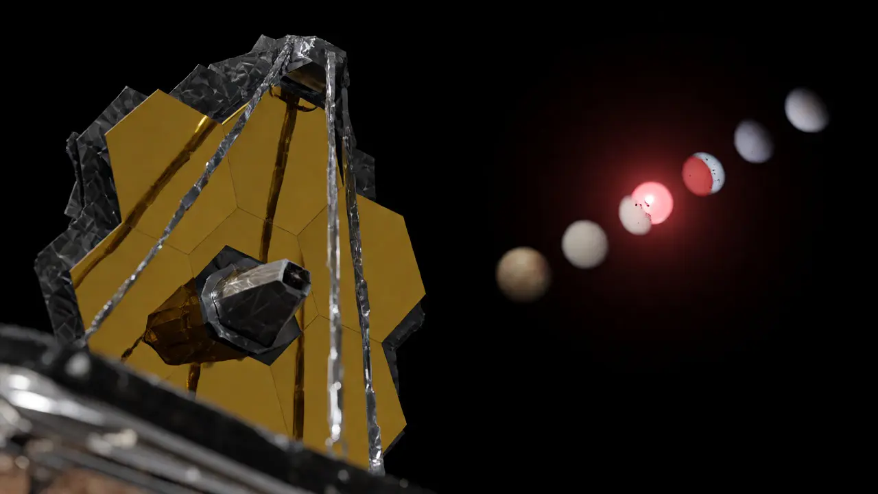 James Webb Space Telescope observing the TRAPPIST-1 planetary system