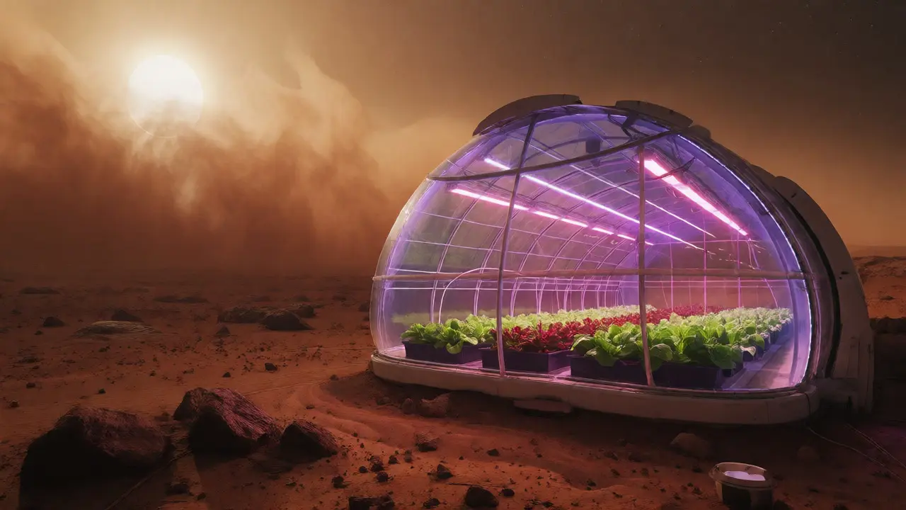 Mars Greenhouses: Solving Light, Water, and Nutrient Challenges