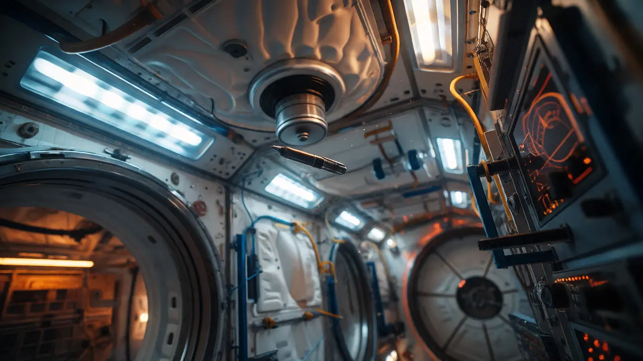 Microgravity Experimental Design: Managing Floating Objects in Space