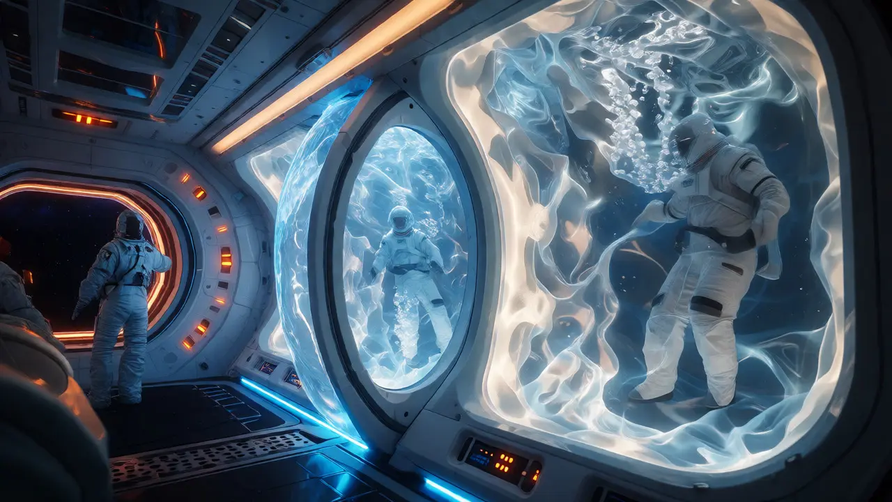 Water Walls: How Habitat Tanks Shield Astronauts from Space Radiation